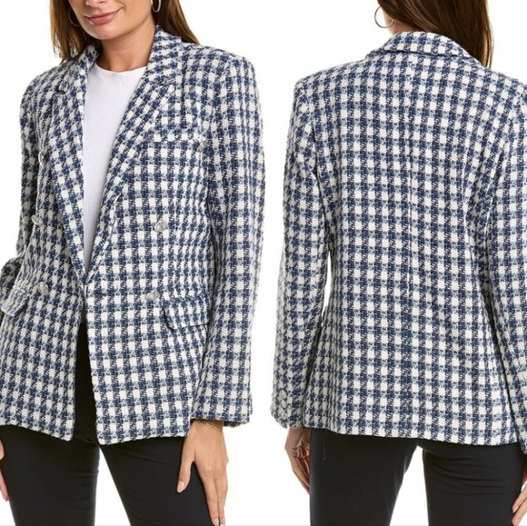Ellen Tracy Tweed Blazer – Double Breasted, Size Medium, NEW with Tags, Classic - Picture 1 of 9